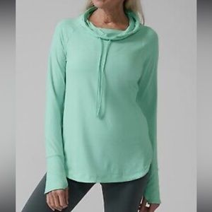 Athleta Uptempo Hoodie Sweatshirt,Wintergreen Mint/ Bright SIZE M